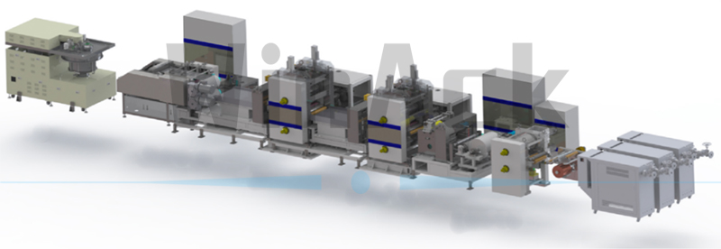 Processo e equipamento de fabricação de eletrodo seco